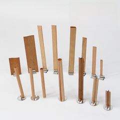 Round tube cross double S-shaped wooden wick wooden candle wick wood slice DIY aromatherapy candle soy cup wax accessories