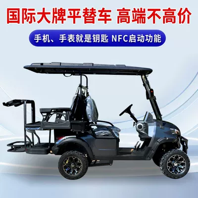 Electric Smart Hotel Shuttle Bus Tourist Attraction Park Sightseeing Bus New 4-Seat Electric Golf Cart