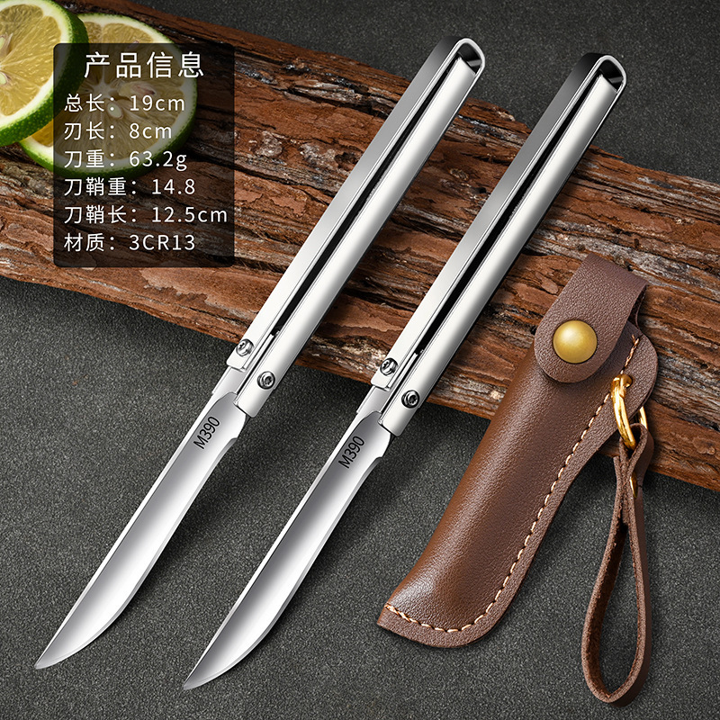 Cuchillo de acero de Damasco cuchillo de fruta portátil cuchillo de fruta portátil cuchillo afilado al aire libre de alta dureza Yangjiang