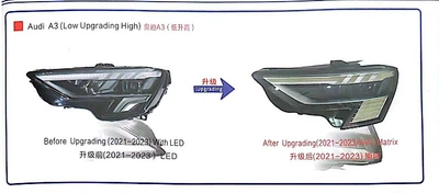 Big Surrounded — Audi A3 Modified S3/Rs3 Front - 21-23-a3led-headlights-upgraded-to-a-pair-of-matrix-headlights