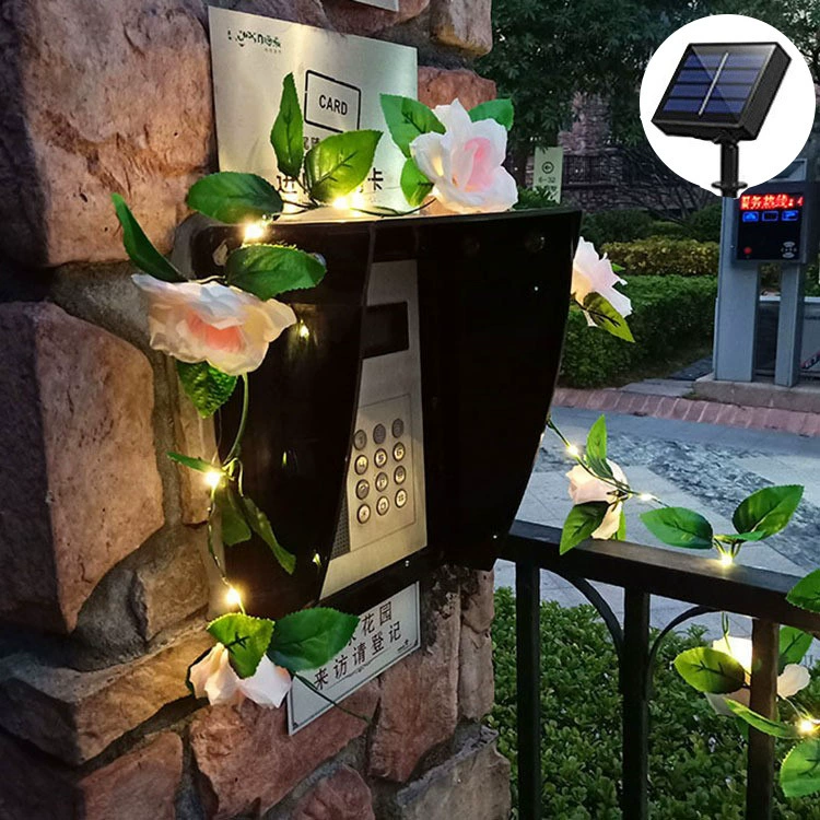 LED-украшение для шатра в поездке, световая лента, светильник из ротанга на солнечной батарее