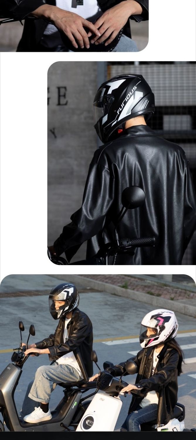 Winter Warm Electric Vehicle Helmet Full Face Motorcycle