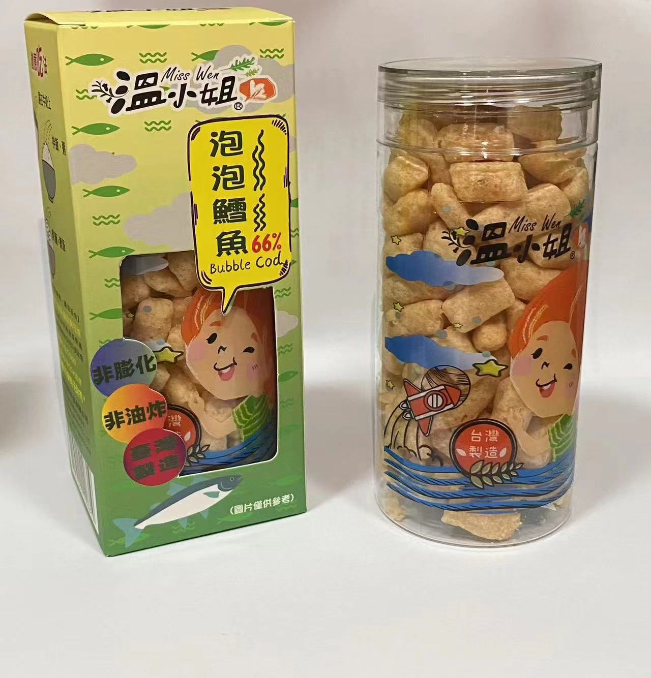 Taiwan Miss Wen's full range of oyster snacks, crispy bubble fish, small square crispy cherry shrimps, bibimbap, crushed children's snacks