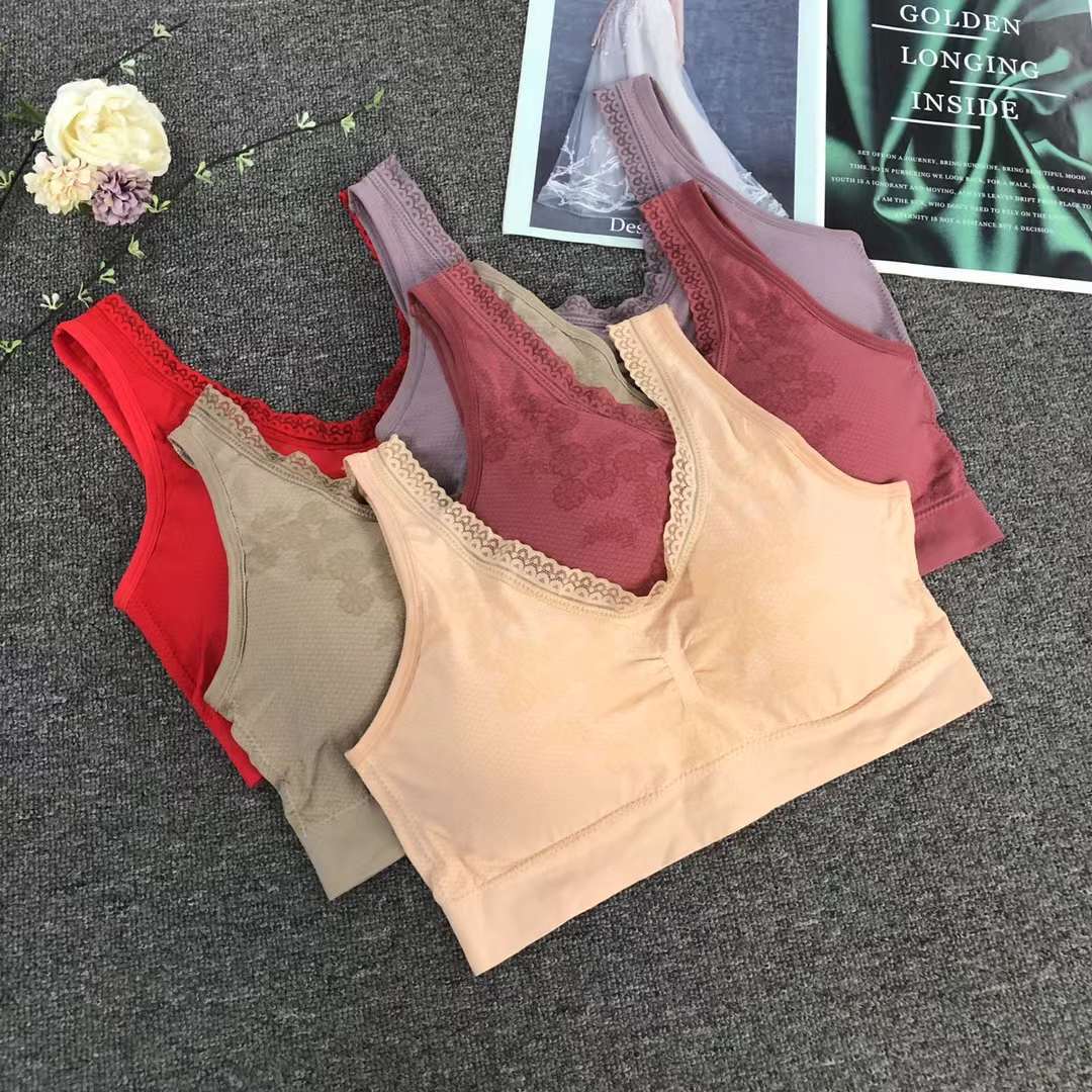 Nuevo chaleco sin costuras de alta elasticidad de alta calidad de dama sin anillo de acero bra de yoga ropa interior deportiva mujer al por mayor