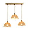 Retro Japanese ceiling lamp for living room, creative bamboo light, lights for bedroom