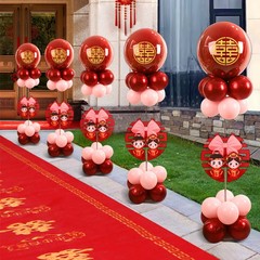 卸売り結婚立柱路引風船屋外農村結婚式ロケ地装飾セット結婚祝い