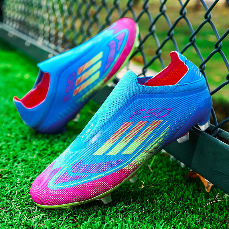 Zapatos de Fútbol con Tacos para Niños de TPU Ligeros y Flexibles para Césped Natural y Artificial