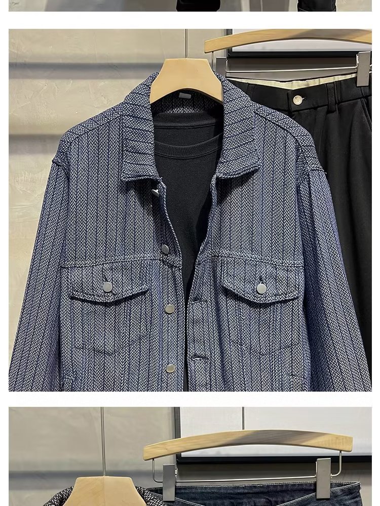 Men's Clothing foam jacket trendy handsome men's design tops autumn clothes_voghion.com