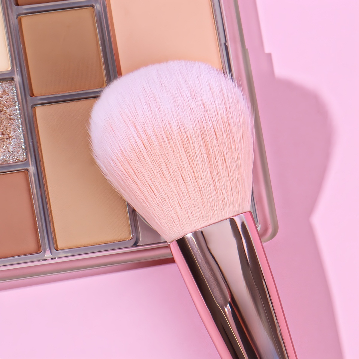 Makeup Brush Set Candy Coloured Soft Bristles Portable Tools_voghion.com