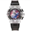 Black flashing light watch