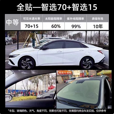 Full Car Wrap, Automotive Film - dragon-film-solar-film-full-car-package-smart-choice-70smart-choice-15-high-privacy