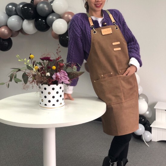 Bartender painter training kitchen chain catering service cross webbing work apron custom logo Bartender painter training kitchen chain catering service cross webbing work apron custom logo