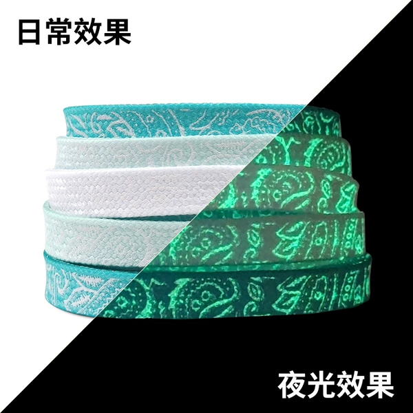 Mint shoelaces, gradient