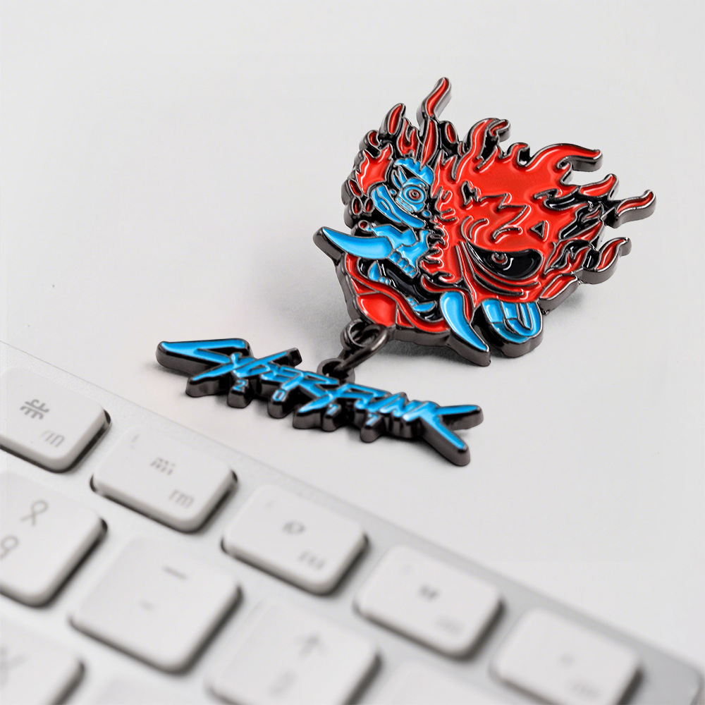 Punk 2077 Ghost Warrior Badge Adventure Game Peripheral Enamel Pin Cosplay Gift Backpack Accessories