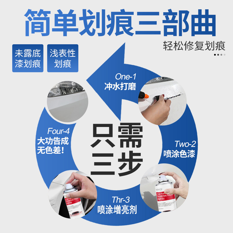 汽车划痕修补漆自喷漆车漆划痕修复神器快干耐磨车漆美容用品|undefined