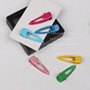 Simple and cute candy -colored duckbill side holding bangs top clip a word clip girl Korean ins hair accessories