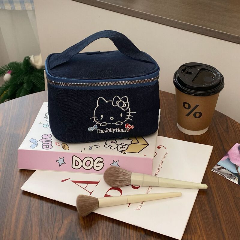 カウボーイ猫化粧品バッグ大容量ポータブルトイレタリーバッグ女性の中古旅行化粧品収納袋|undefined