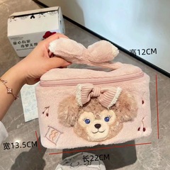 シェリー薔薇化粧バッグのハンドバッグは小型で洗練された小型収納バッグのぬいぐるみがかわいいアニメの便利な旅行バッグである
