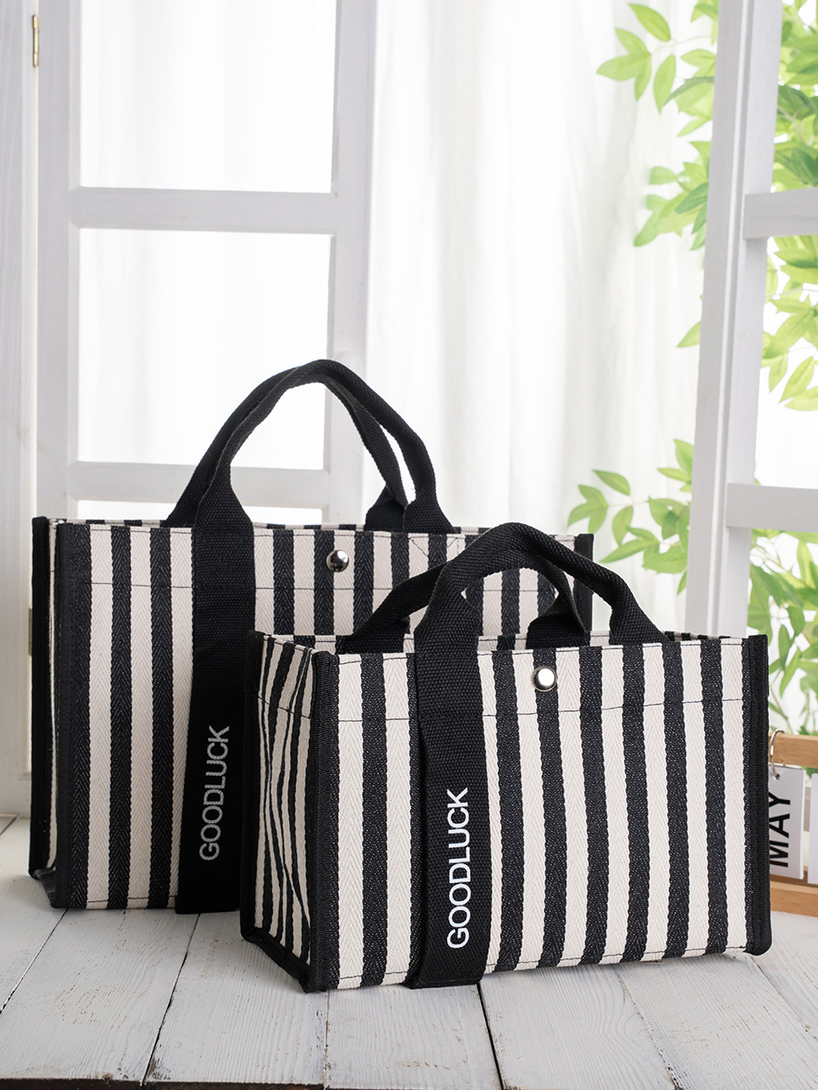 Bolso de tela de fábrica, bolso de tela de rayas, bolso de hombro de moda, bolso de mujer, bolso de mano de mujer