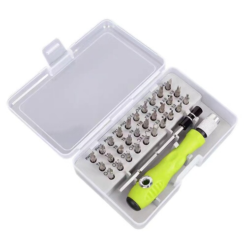 Hot selling 32-in-1 multifunctional screwdriver bit set, watch, mobile phone disassembly, assembly and repair household hardware tools