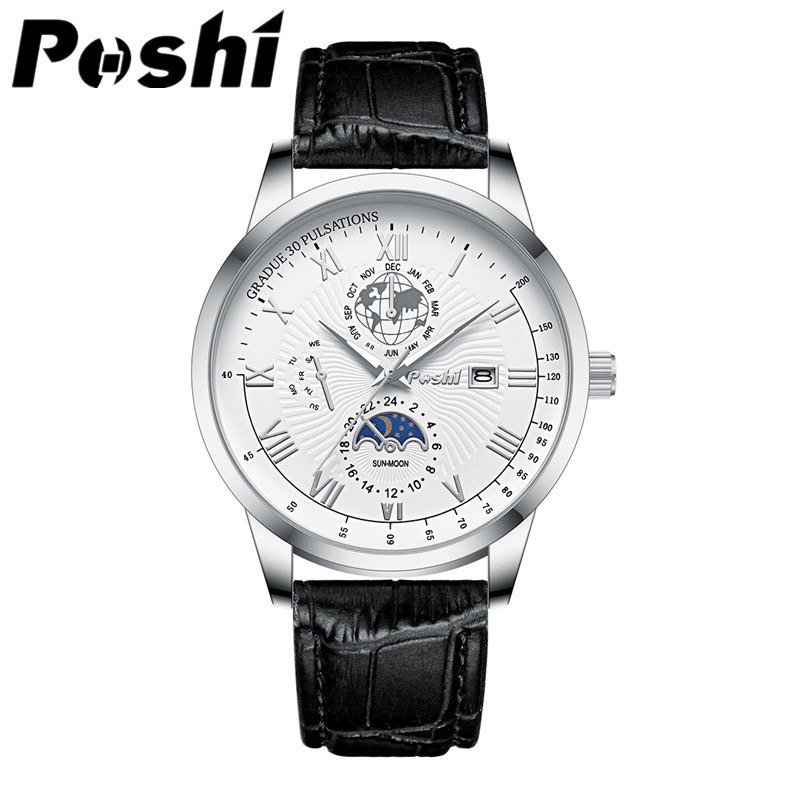 Cinturón Negro-Plata Shell superficie blanca