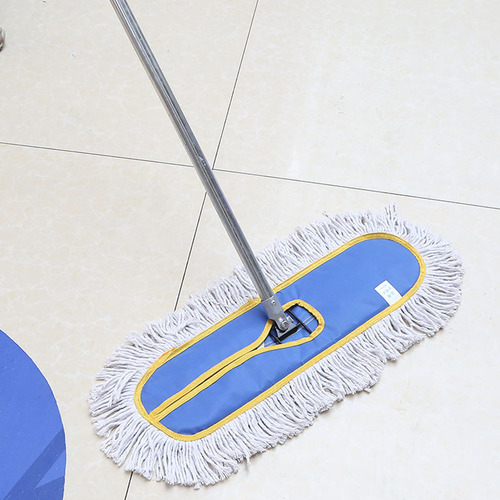 Dust push flat mop row mop hotel long cotton yarn mop dust push floor mop large size factory cleaning household
