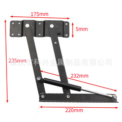 Manual lifting coffee table stand hydraulic movable lifting bracket coffee table folding height adjustment storage hardware