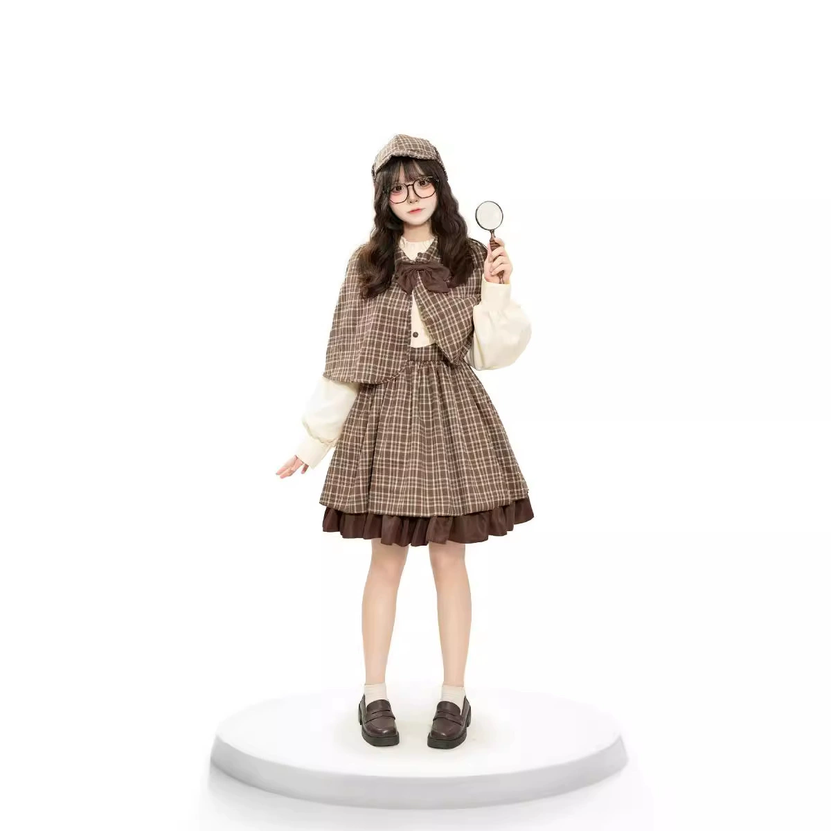 Детский комплект, накидка, семейный стиль, стиль Lolita, косплей, детская одежда
