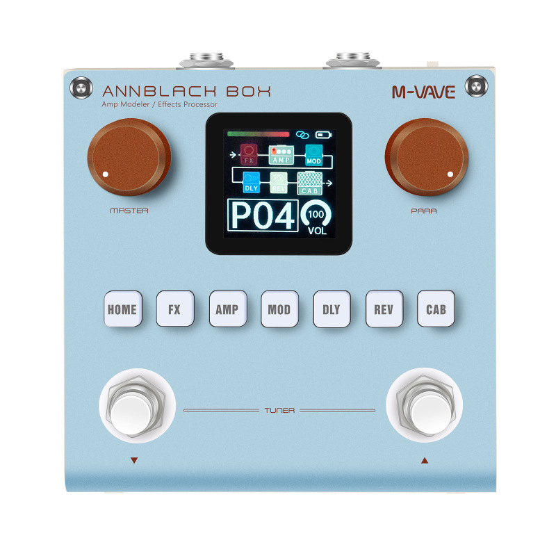 M-VAVE guitarra eléctrica efecto integrado caja negra bajo multifunción altavoz de un solo bloque tarjeta de sonido analógica grabación interna