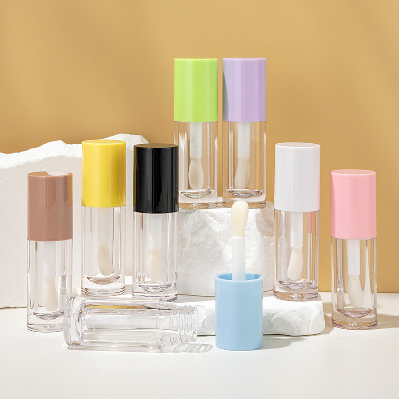in stock manufacturers direct batch of large wool head large capacity round tube multi-color lip glaze lip gloss empty tube 6ml bottled cross-border in stock manufacturers direct batch of large wool head large capacity round tube multi-color lip glaze lip gloss empty tube 6ml bottled cross-border