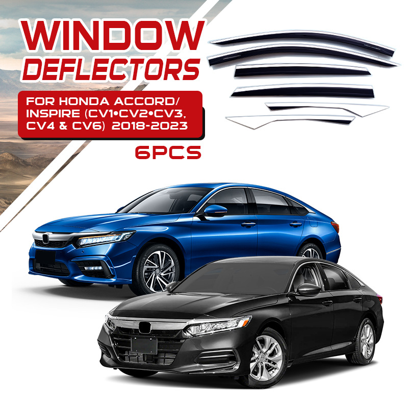 Aplicable al protector de lluvia Accord, protector de lluvia Yingshipai, protector de lluvia Honda Accord Window Deflectors