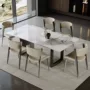 长方形亮光家用小户型餐桌椅