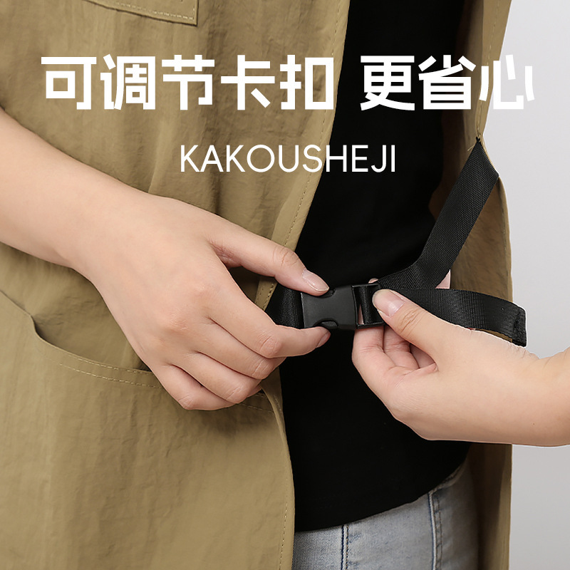 韓国版家庭用キッチンエプロン水かけ防止カフェ作業服通気性ベスト|undefined