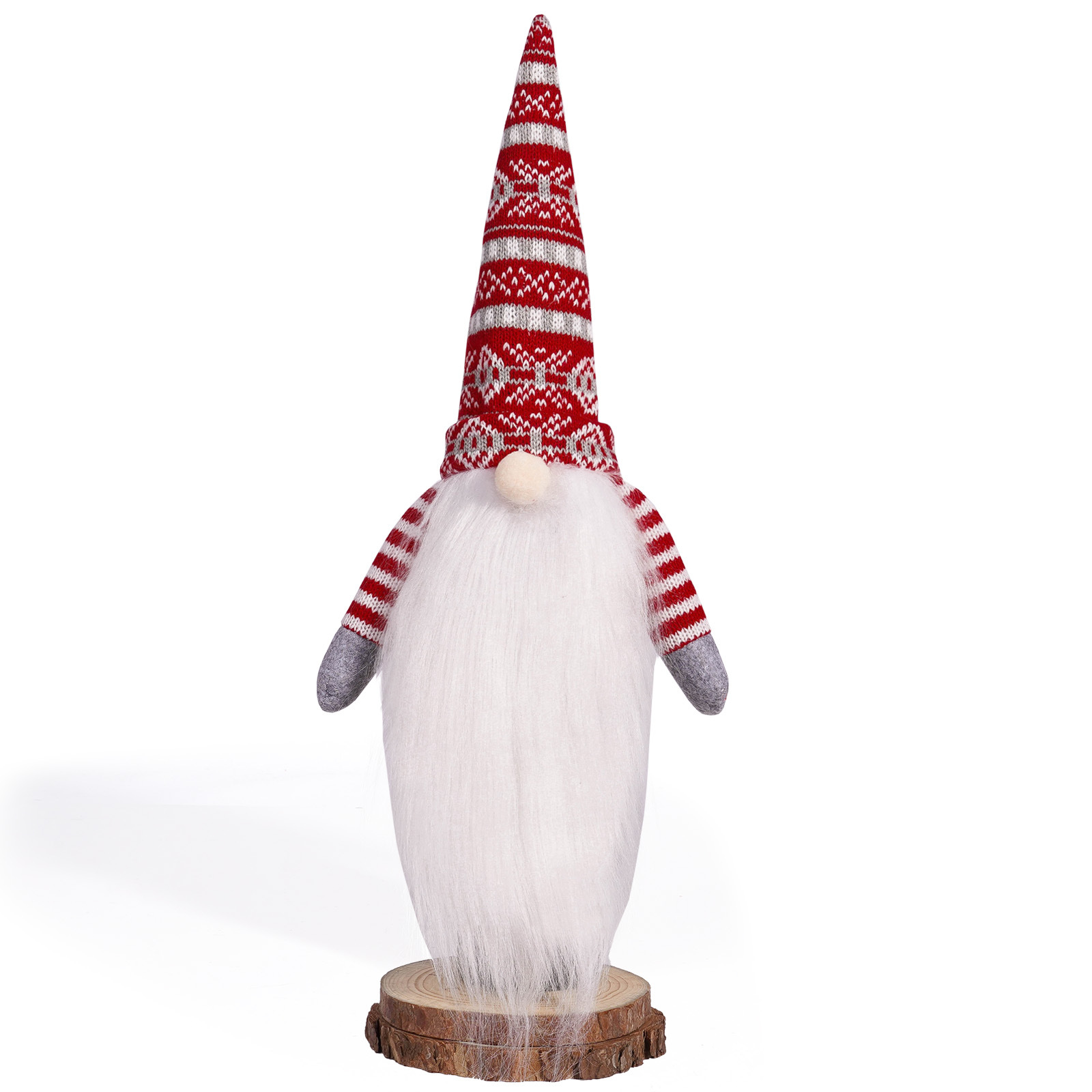 Decoraciones navideñas transfronterizas europeas y estadounidenses de punto sin rostro hombre barbudo botella de vino tapa de botella de vino decoración de vacaciones