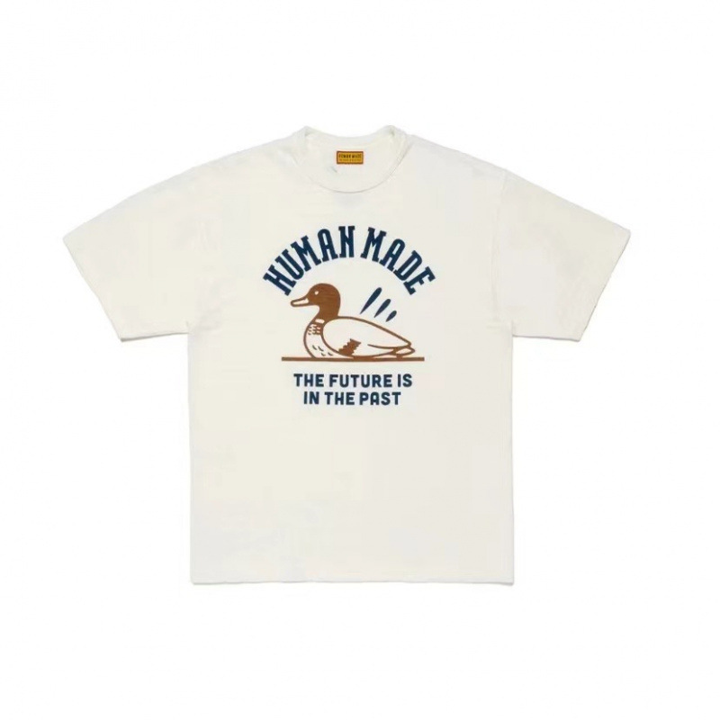 スポット韓国HUMAN日本製竹綿半袖TシャツルーズラウンドネックかわいいプリントアニマルショートTシャツ女性用|undefined