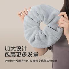 超大号干发毛巾发圈大肠圈女强吸水毛绒发绳不伤发洗脸两用简约