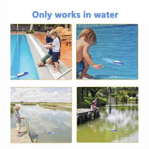 Cross-border 2.4G High-Speed Remote Control Boat 4-Way Dual Motor Airship Racing Remote Control Boat Nautical Model Electric Toy