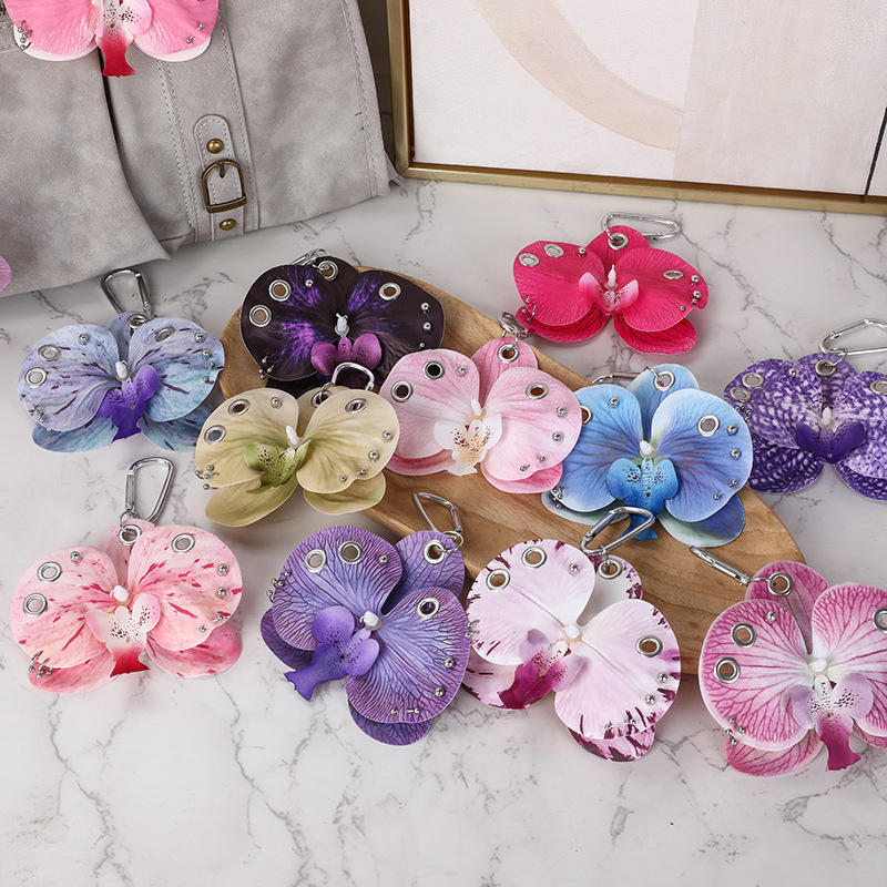 Phalaenopsis Keychain Lily Bag Pendant Accessories Sample Phalaenopsis Keychain Lily Bag Pendant Accessories Sample