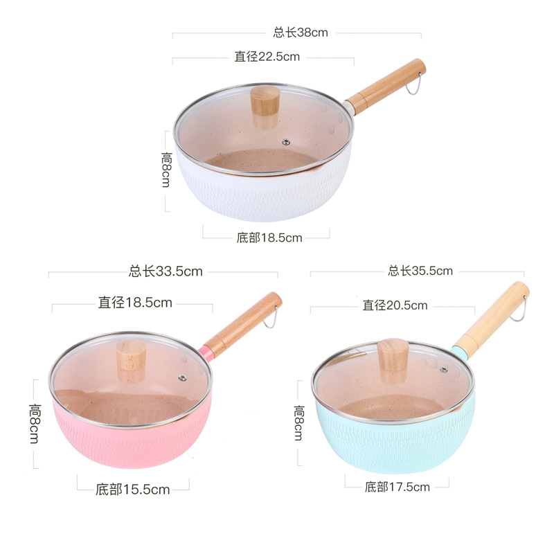 Tres piezas de set de paneles caseros guisado antiadherente regalo de reunión anual al por mayor multifuncional caja de regalo de cocina de cocina