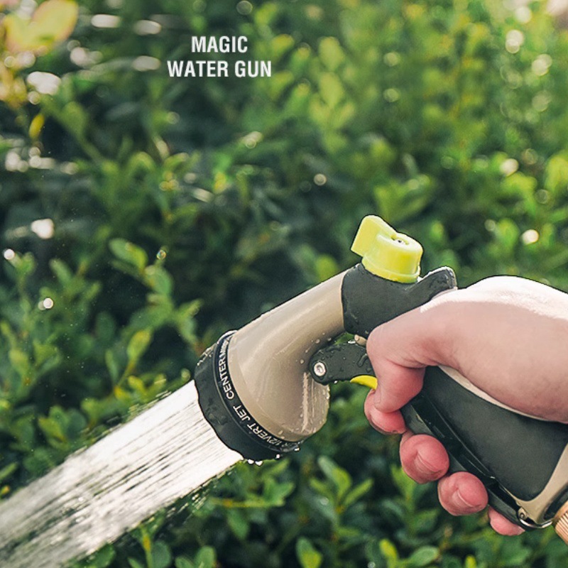 High pressure car wash garden water gun garden gardening watering tool 10 function zinc alloy front wrench garden water gun