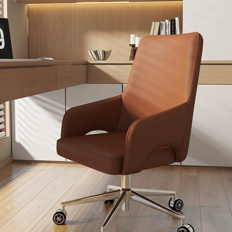 Computer Chair for Home Use, Designer Chair for Study Room, Office Chair with Adjustable Height and Swivel Function, Front Desk Business Reception and Negotiation Chair