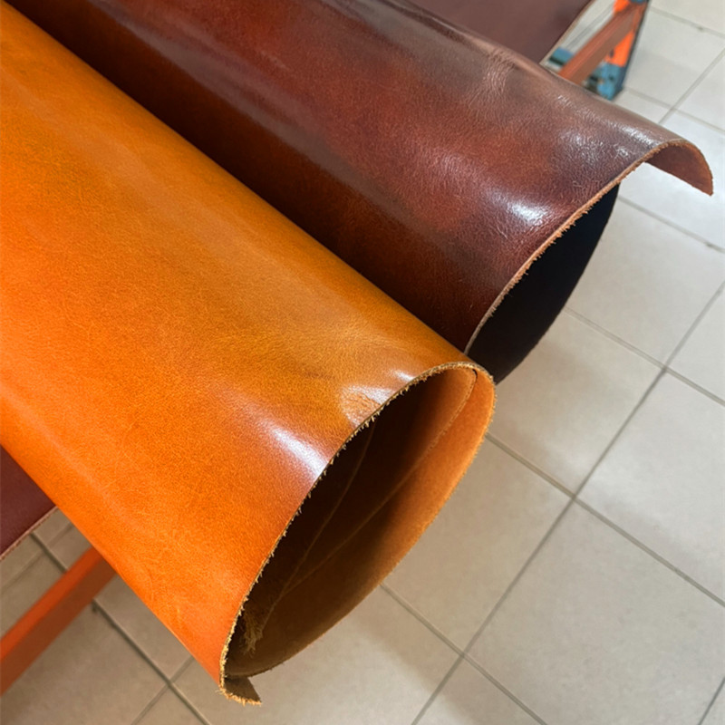 新品特卖重油蜡霍尔文Horween植鞣复古沙龙2.5mm厚树膏牛皮料