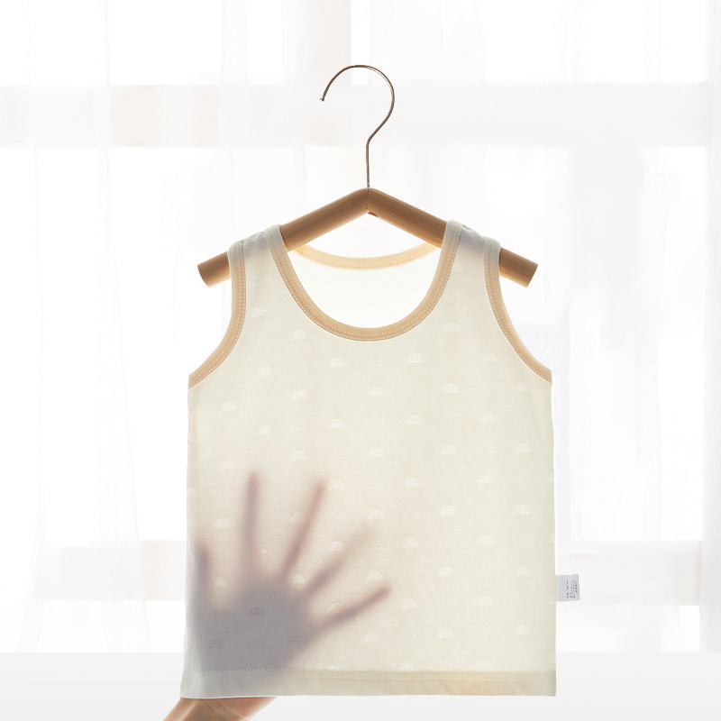 赤ちゃんの赤ちゃんのベスト夏の薄いモデルのモーダルの子供のノースリーブキャミソールの新生児の下の服の赤ちゃん