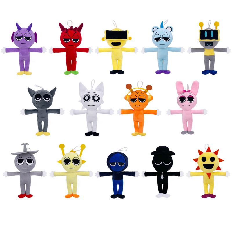 Sprunki ぬいぐるみ リズムボックス人形 ぬいぐるみ 人形 インクレディボックス ダンシングミュージック フィギュア|undefined