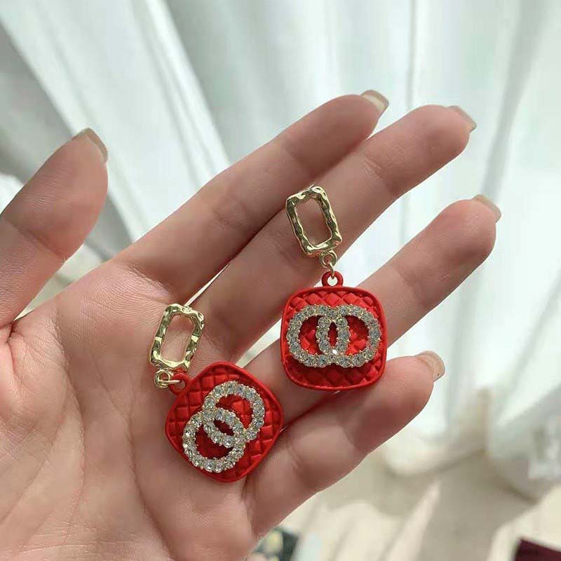 Fashionable elegant universal brand creative design earrings with…