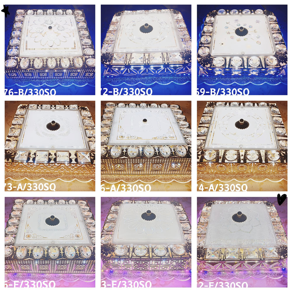 新款卧室走廊吸顶灯LED水晶灯ceiling lamp330MM 400MM 500MM方灯