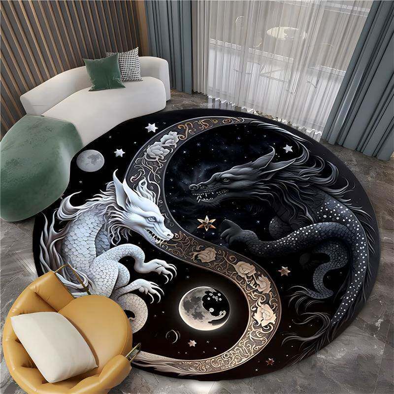 Alfombras de lana de cristal transfronterizas estadounidenses sala de estar gran área de sofá de mesa de té alfombra de dormitorio alfombra de cama fría a prueba de suciedad