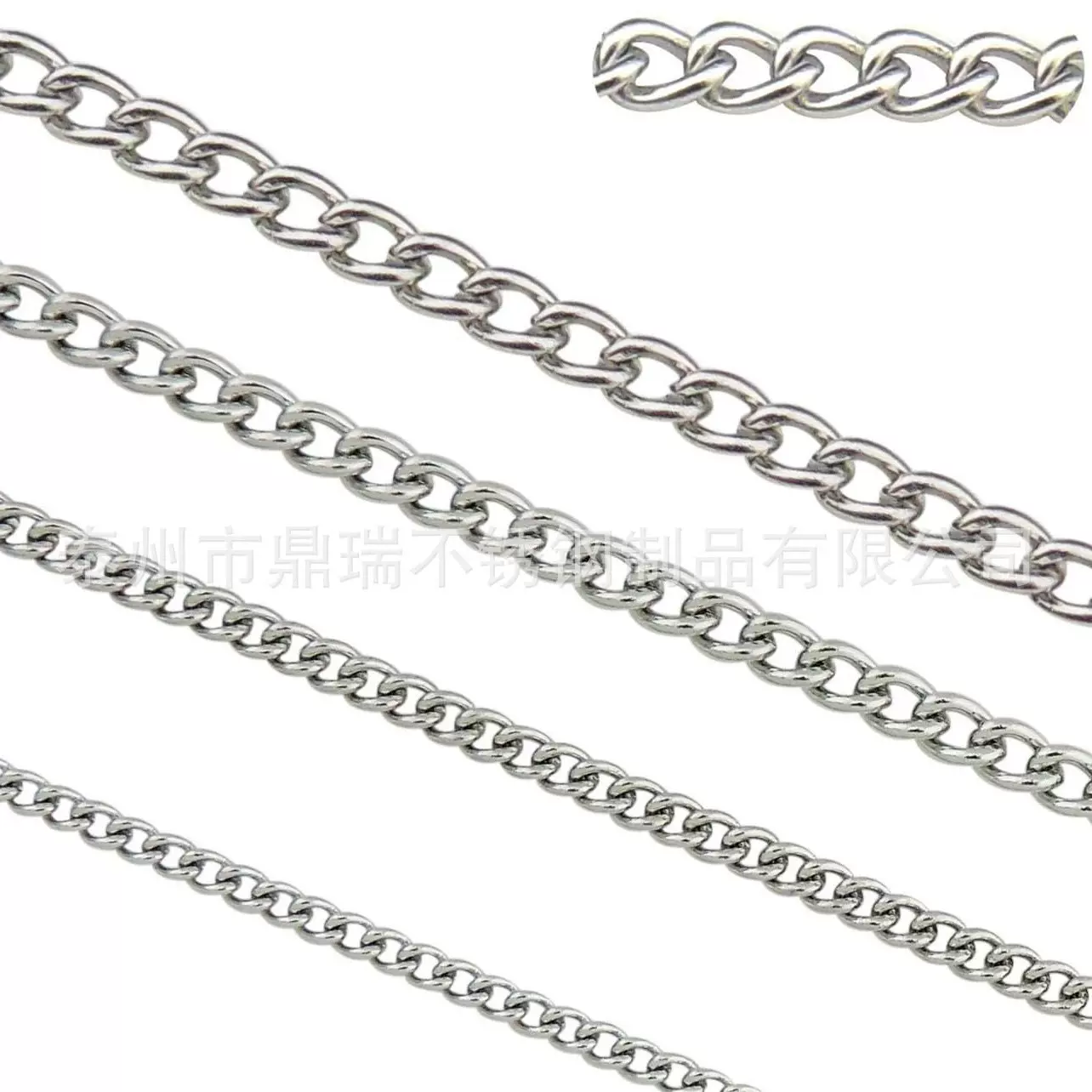 304不锈钢链条 304秋千链条 长环吊链起重晾衣链护栏防盗链条