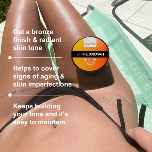 OUHOE Darkening Cream Aloe Vera Gel Summer Beach Bronze Darkening Cream Sunburn Repair Gel