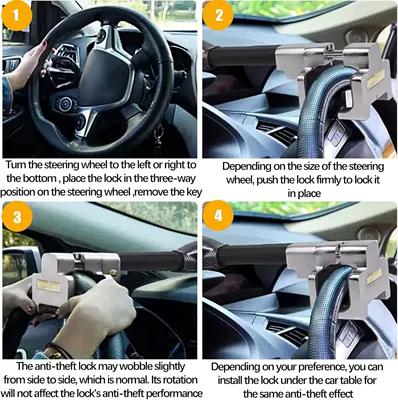 car Universal steering wheel – Car lock